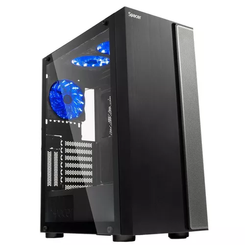 cumpără Carcasă PC Spacer SPCS-GC-ICE-HERO ICE-HERO, fara sursa, black în Chișinău 