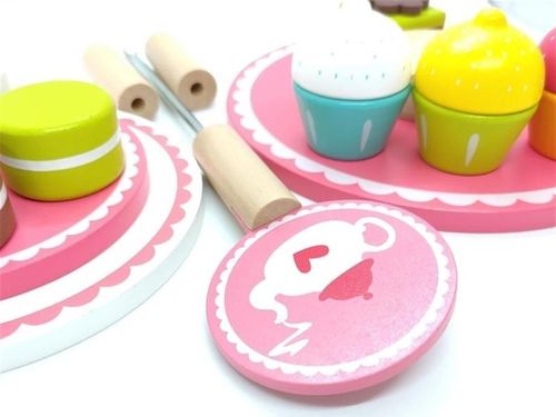 купить Игрушка Tooky Toy R25 /21 (70499) Деревянный набор десертов TY991 в Кишинёве 