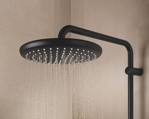 купить Душевая панель Grohe New Tempesta Cosmopolitan 250 Round Black Matt (termostatata) 266702431 в Кишинёве 