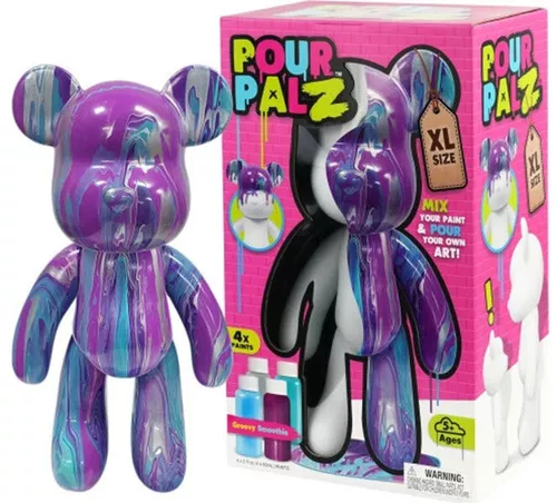 купить Набор для творчества miscellaneous GSG25023 Pour Palz DIY Paint Bear, Neon в Кишинёве 