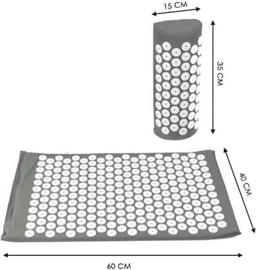 cumpără Dispozitiv de masaj mecanic miscellaneous 10559 Saltea acupunctura 67*41 cm cu perna 188-14 în Chișinău 