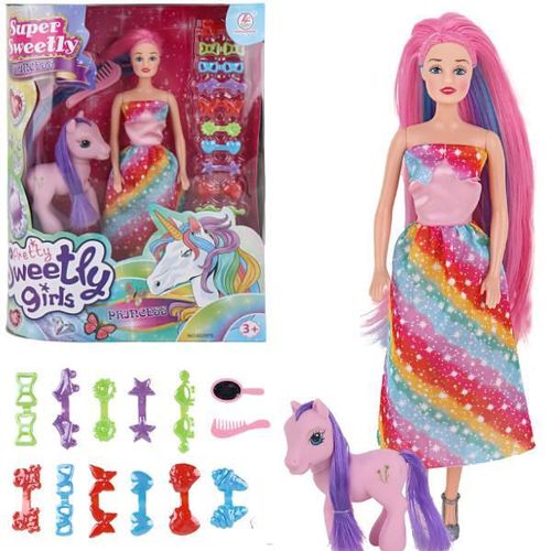 cumpără Păpușă Essa 60308/60297HWT-3 Păpușa cu accesorii pentru păr, 29cm în Chișinău 