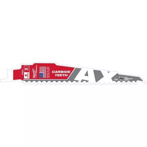 cumpără Accesoriu pentru fierăstrăie Milwaukee 48005221 lame fierăstrău sabie Heavy Duty AX p-u demoantare pe lemn cu cuie (TCT), 150x5mm, (P.1) în Chișinău 