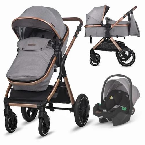 cumpără Сărucior pentru copii Coccolle Melora Moonlit Grey, 3in1 cu landou transformabil în Chișinău 