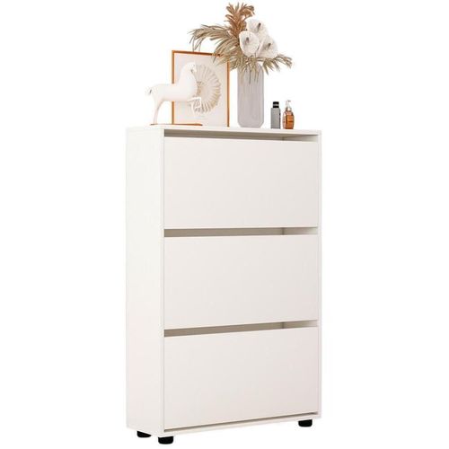 cumpără Raft pentru încălțăminte Mobildor-Lux Leo 70x27x125H cm White în Chișinău 