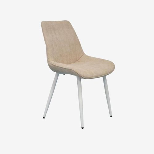 купить Комплект стол и стулья Evelin di Costacurta стол DT-531R Wh + 4 стула YTC-055Wh UF885-03 (Light beige) в Кишинёве 