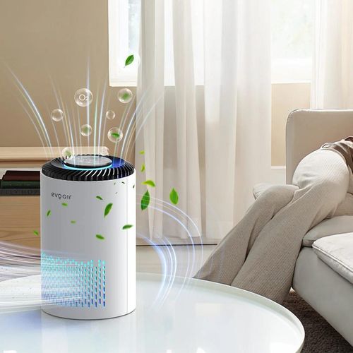 cumpără Purificator de aer EvoAir Zuno, Filtru 3 in 1 True HEPA, Carbon Activ, Lampă UV, 3 viteze, Alb în Chișinău 