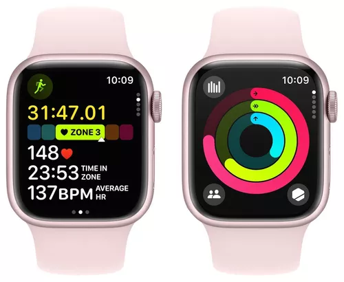 cumpără Ceas inteligent Apple Watch Series 9 GPS 41mm Pink - S/M MR933 în Chișinău 