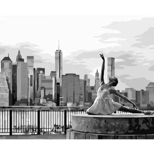 cumpără Tablou pe numere Strateg R 8 /26 (DY430)(61407) Balerina оn New York, 40x50 cm în Chișinău 