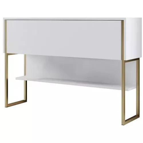 купить Стол Trendy Luxury, Золотисто-белый, 120x80x30 см (GTR005830) в Кишинёве 
