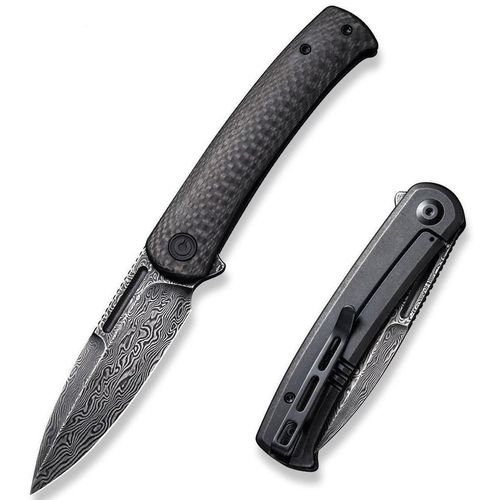купить Нож походный Civivi C21025B-DS1 Cetos, mâner carbon fiber+inox, Frame Lock в Кишинёве 
