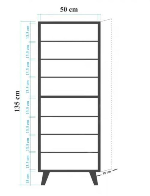 cumpără Raft pentru încălțăminte Trendy Filinta-220 50x127x38cm în Chișinău 