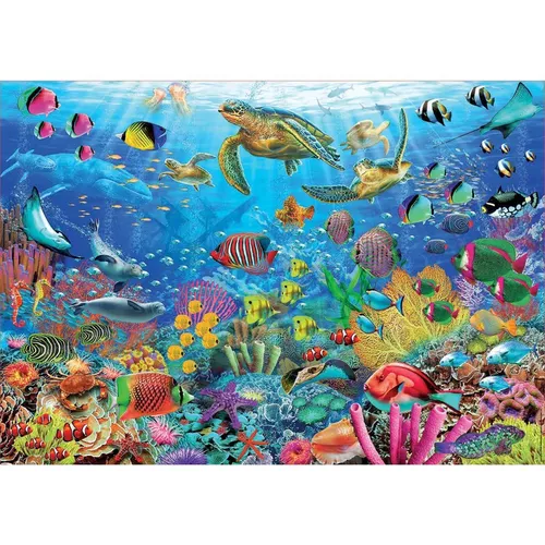 cumpără Puzzle Educa 19266 1000 Tropical Fantasy Turttles în Chișinău 