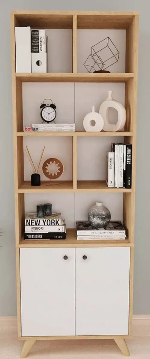 купить Шкаф Nex Home Смирна, 64x30x187 см, Дуб/Белый (15-28-14) в Кишинёве 