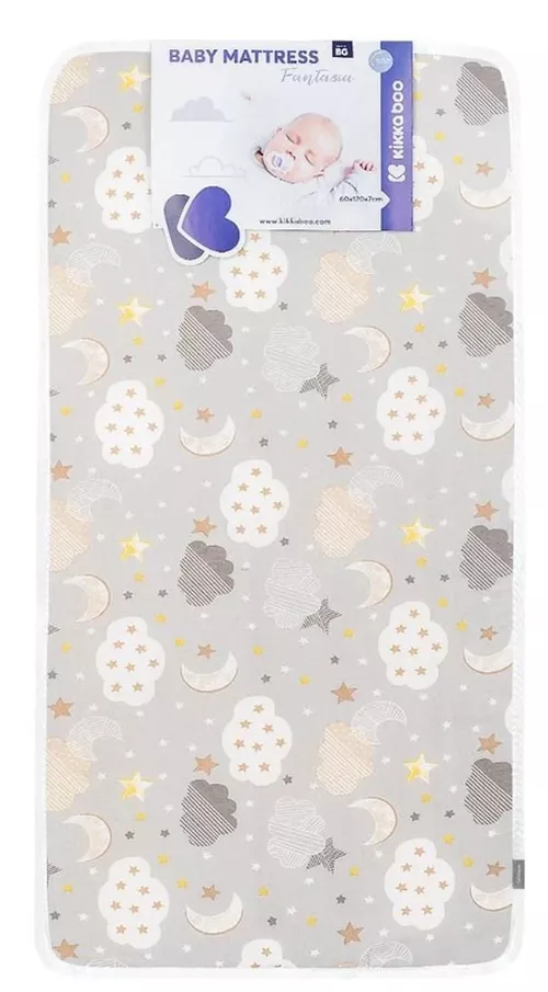 cumpără Saltea pentru copii Kikka Boo 41107030007 Saltea pentru patut Fantasia Clouds Grey, 120x60x7 cm în Chișinău 