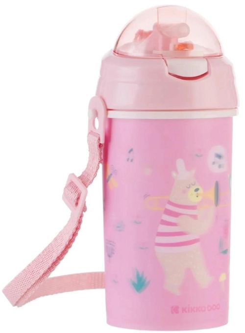 cumpără Cană cu pai Kikka Boo Music Fest Pink, 450ml (3800171211215) în Chișinău 