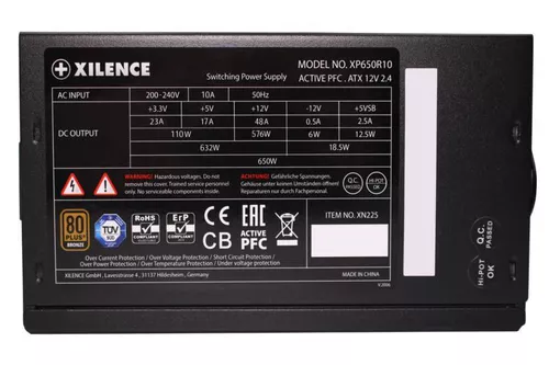 купить Блок питания для ПК Xilence XP650R10 (XN225), 650W, Performance Gaming Series в Кишинёве 