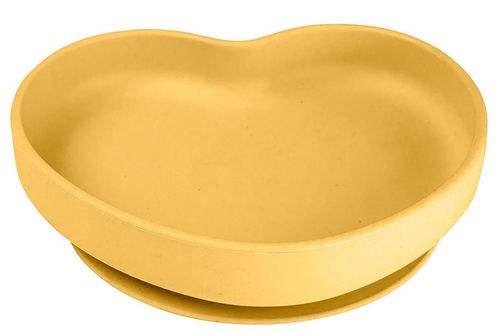 купить Посуда для кормления Canpol 80/309 yel babies Силиконовая тарелка на присоске СЕРДЦЕ в Кишинёве 