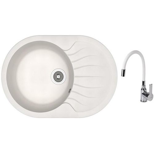 купить Мойка кухонная со смесителем Dr.Gans Berta 760 + SanDonna F 9995 alb в Кишинёве 