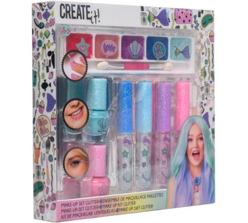 cumpără Set de creație Create it! 84141 Set Machiaj Mermaid, cu sclipici în Chișinău 