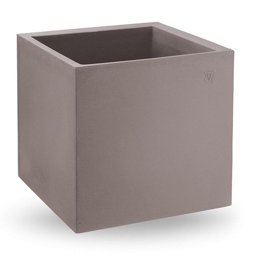 купить Ваза уличная куб LYXO COSMOS cube pot TAUPE H 40cm x L 40cm max 17kg VA420-0400M1+120NA (горшок, ваза для цветов уличная) в Кишинёве 