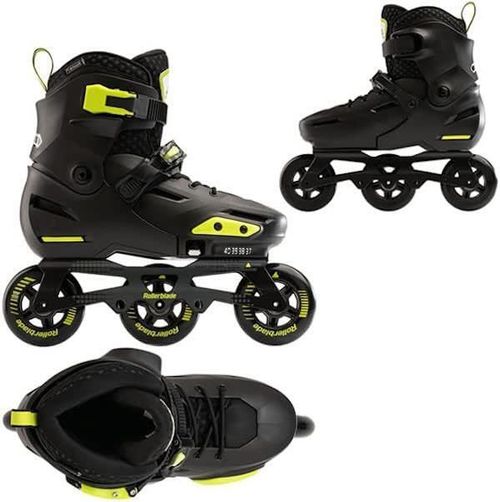 купить Роликовые коньки Rollerblade 072214001A1 APEX 3WD NERO/LIME Size 29-32 в Кишинёве 