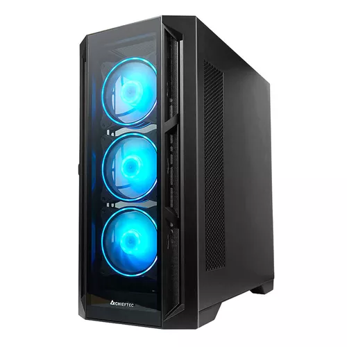 cumpără Case E-ATX Miditower Chieftec Gaming APEX GA-01B-TG-OP Black no PSU, 1xUSB 3.2 Gen2 Type C, 2xUSB 3.0, Audio-out&Mic In, 4x120mm A-RGB fans pre-installed, A-RGB Control HUB, Front & Side panel tempered glass (carcasa/корпус) în Chișinău 