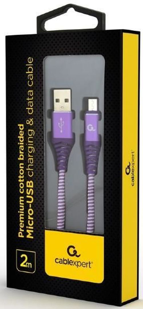 cumpără Cablu telefon mobil Cablexpert CC-USB2B-AMmBM-2M-PW în Chișinău 