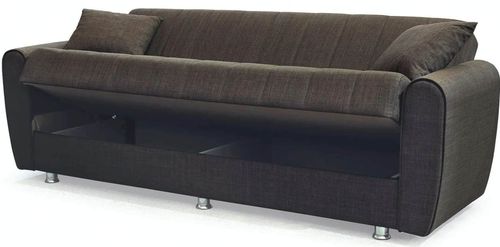 купить Диван Trendy Manes, extensibila cu lada de depozitare, 215x80x80cm, Maro в Кишинёве 