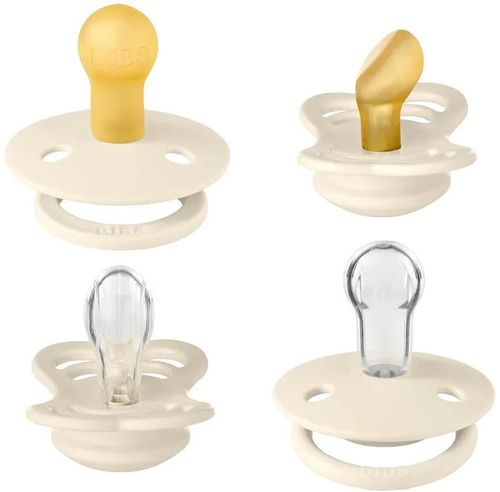 купить Пустышка BIBS 92340 Set 4 suzete Try-it collection 6+ luni Ivory в Кишинёве 