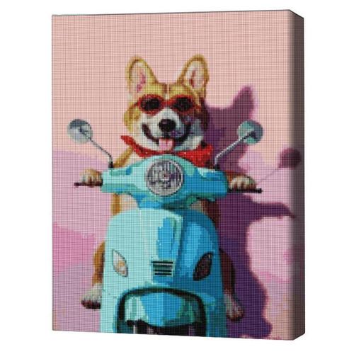 купить Картина по номерам BrushMe DBS1227FC Mozaic cu diamante 40x50сm (fără cutie) Vacanță la Roma, Lucia Heffernan в Кишинёве 