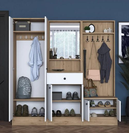 cumpără Mobilă pentru antreu Trendy P6-M3-2490, 179x182x35cm (GTR001425) în Chișinău 