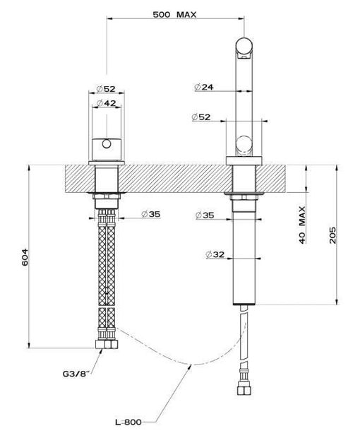 купить Смеситель кухонный Gessi 50107-031 Suggiu Chrome в Кишинёве 