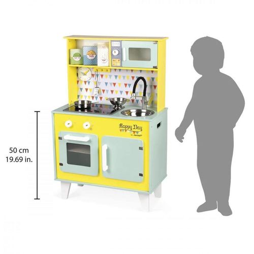 купить Игрушечная кухня и посуда Janod J06564 Kitchen Happy Day Playset в Кишинёве 