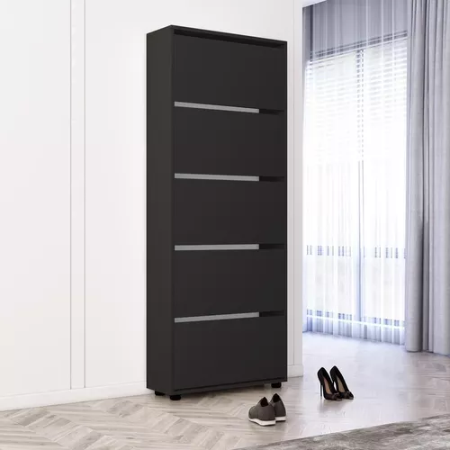 купить Полка для обуви Mobildor-Lux Leo 50x27x203H cm Anthracite в Кишинёве 