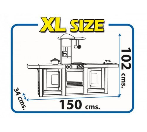 Игровой набор "Кухня c 2 лампами" (102х150 см) Molto 15168 