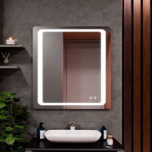 купить Зеркало для ванной Bayro Omega 700x800 LED touch c подогревом в Кишинёве 
