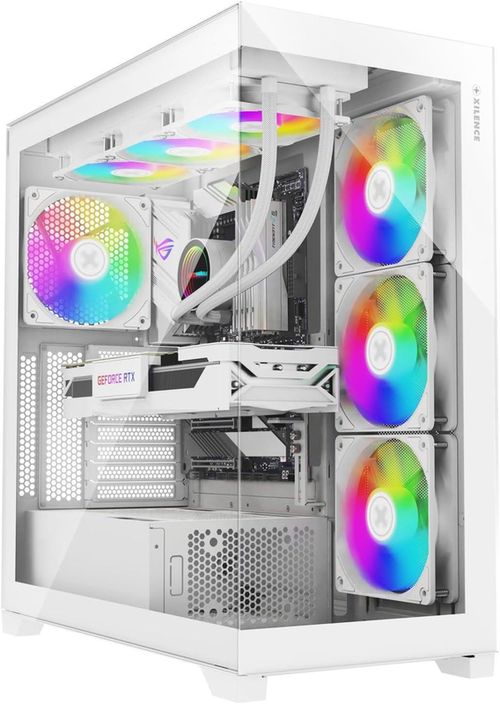 купить Корпус для ПК Xilence X818.W.ARGB Xilent White Gleam, ATX Case, without PSU в Кишинёве 