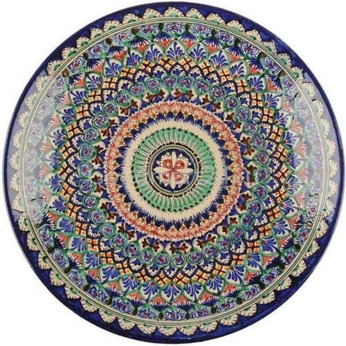 купить Тарелка Rishtan Ceramic Lyagan Mehrob 56cm, pictata manual, ceramica в Кишинёве 