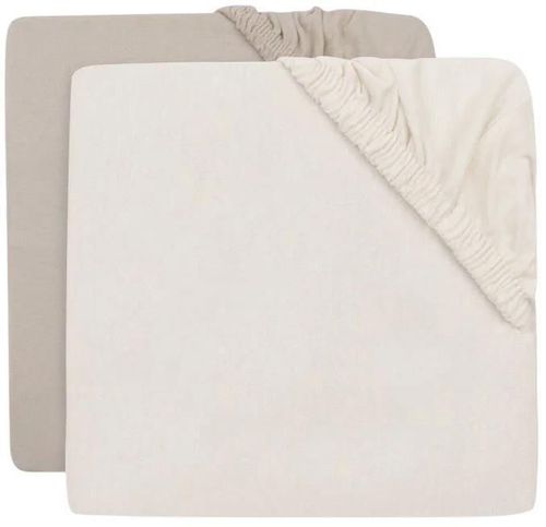 купить Детское постельное белье Jollein 2511-507-68155 Cearsaf cu elastic Jersey Oatmeal/Sand, 120x60cm, 2buc в Кишинёве 