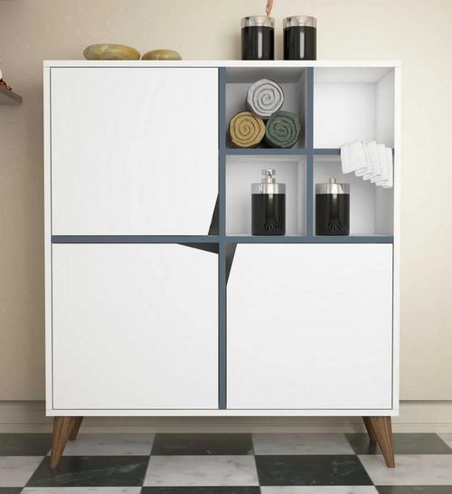купить Комод Trendy Puls-alb, albastru 100x115x30cm, multifunctionala (GTR006626) в Кишинёве 