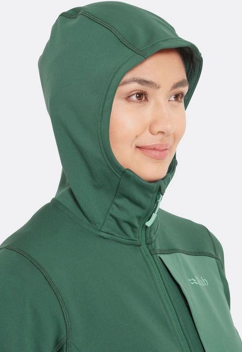 cumpără Îmbrăcăminte sport Rab Jacheta dame Superflux Hoody Green Slate 08 (QFG-14-GNS-08) în Chișinău 