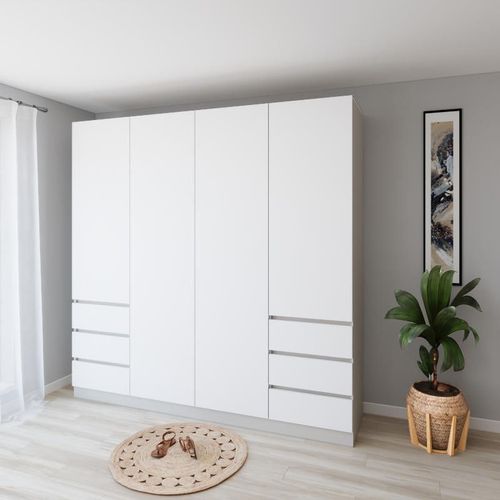 купить Шкаф Smartex (15951) N17 220cm Alb+Kashemir в Кишинёве 