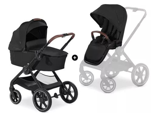 купить Детская коляска Hauck Carucior 2in1 Walk N Care Air Set Black в Кишинёве 