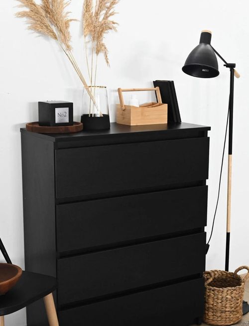 купить Комод Fabrik Home Havana 4 чёрный ясень в Кишинёве 