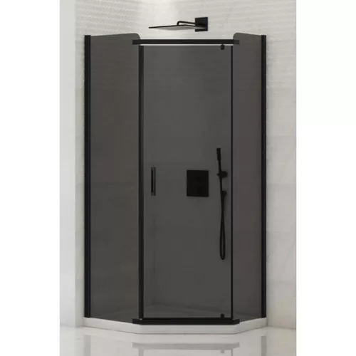 купить Душевая кабина New Trendy New Komfort Black Pentagonal 90x90x190 Hinged K-0450 в Кишинёве 