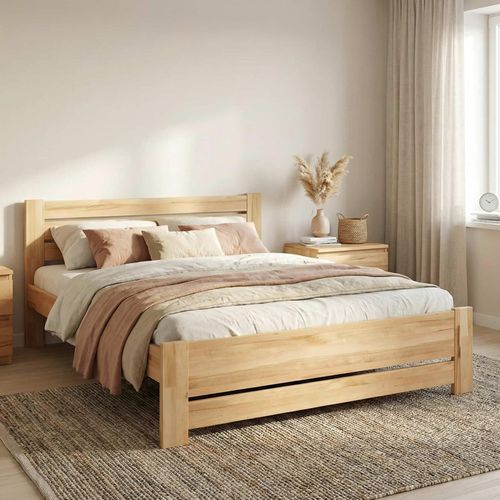 купить Кровать Klen 023906 Karoline (120x200, Natur) fag в Кишинёве 