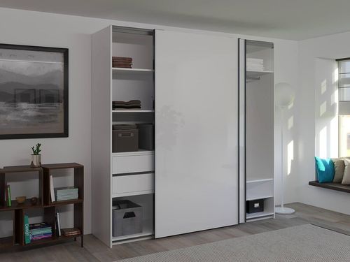 cumpără Dulap Bayro Top line Napoli 2300x2300x580 белый, купе (604804) în Chișinău 