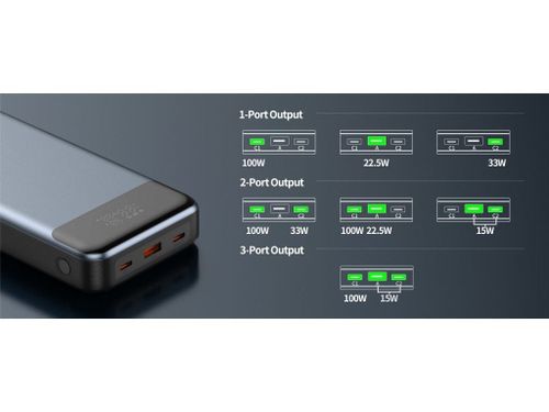 cumpără Acumulator extern USB (Powerbank) Swissten 30000mAh 133W PD For Laptops în Chișinău 