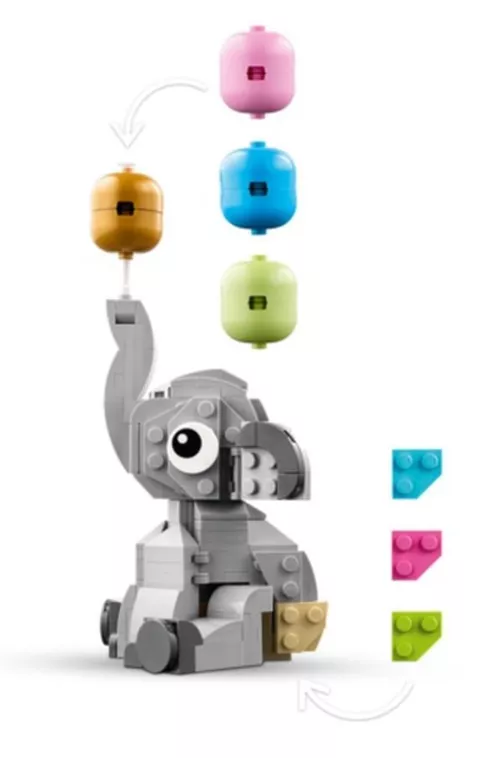 cumpără Set de construcție Lego 40814 Extended Line Pui de elefant in cer în Chișinău 
